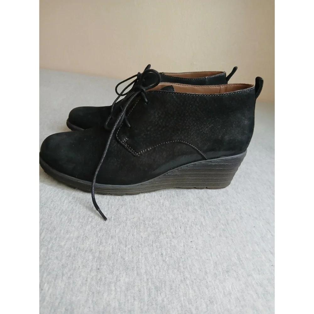 Dansko Boots 40 Cadee Oxford Lace Up Ankle Comfort Casual Leather Goth Grunge